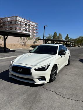White 2018 INFINITI Q50 3.0t LUXE