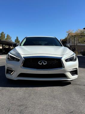 White 2018 INFINITI Q50 3.0t LUXE