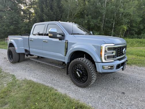 Blue 2025 Ford F-450 Platinum
