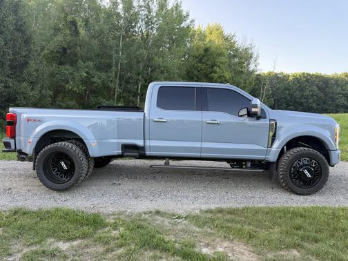 Blue 2025 Ford F-450 Platinum