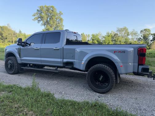 Blue 2025 Ford F-450 Platinum