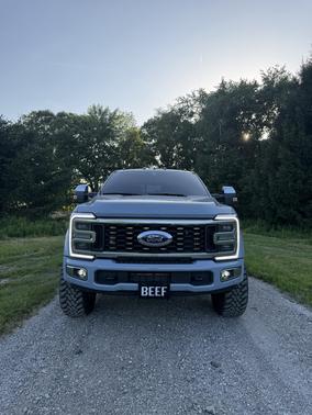 Blue 2025 Ford F-450 Platinum