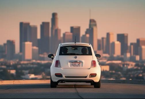 White 2014 FIAT 500 Sport
