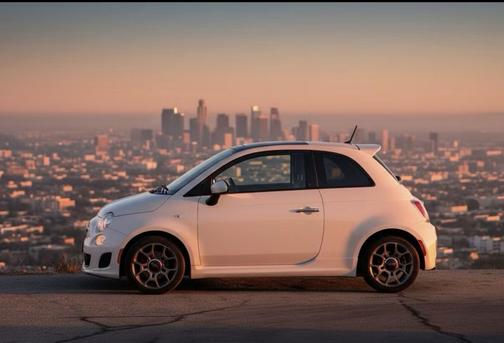 White 2014 FIAT 500 Sport