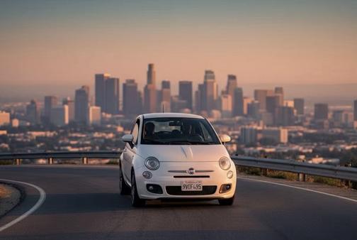 White 2014 FIAT 500 Sport