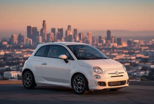 White 2014 FIAT 500 Sport