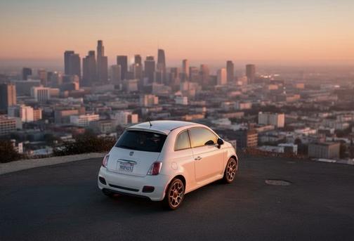 White 2014 FIAT 500 Sport