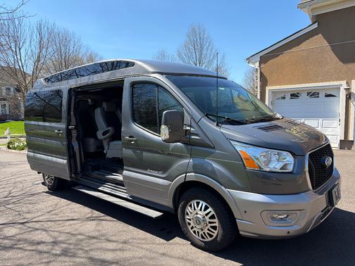 Gray 2021 Ford Transit-150 Base