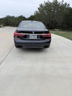 Blue 2017 BMW 750 i xDrive