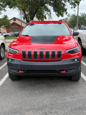 Red 2019 Jeep Cherokee Trailhawk