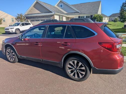 Red 2017 Subaru Outback 2.5i Limited