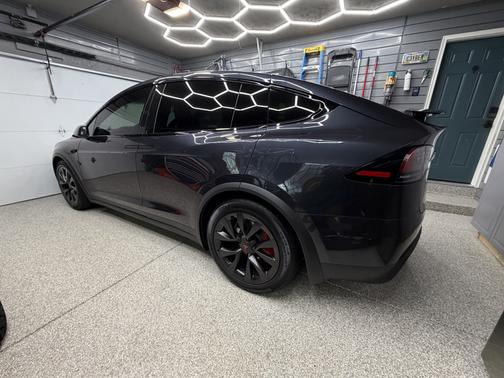 Gray 2025 Tesla Model X Plaid