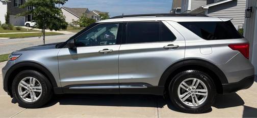Silver 2021 Ford Explorer XLT