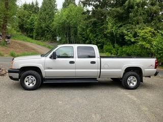 Silver 2006 Chevrolet Silverado 3500 LT Crew Cab