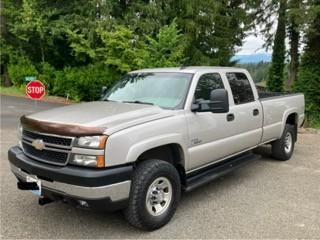 Silver 2006 Chevrolet Silverado 3500 LT Crew Cab