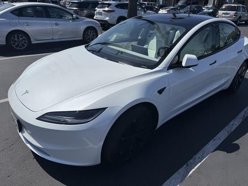 White 2024 Tesla Model 3 Long Range