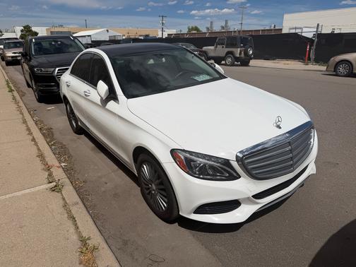 White 2015 Mercedes-Benz C-Class C 300 Luxury
