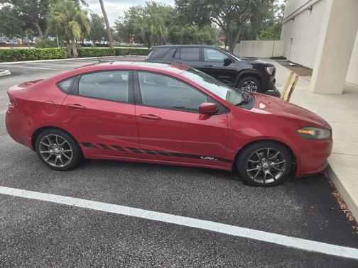 Red 2013 Dodge Dart SXT