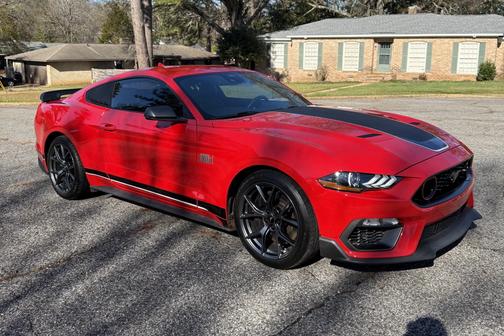 Red 2021 Ford Mustang Mach 1