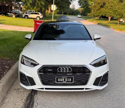 White 2023 Audi A5 45 S line Prestige