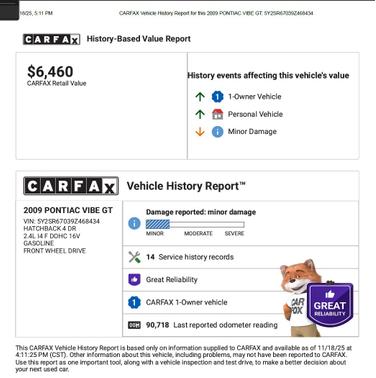 2009 Pontiac Vibe GT