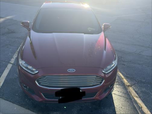 Red 2016 Ford Fusion Titanium