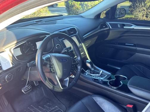 Red 2016 Ford Fusion Titanium