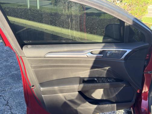 Red 2016 Ford Fusion Titanium