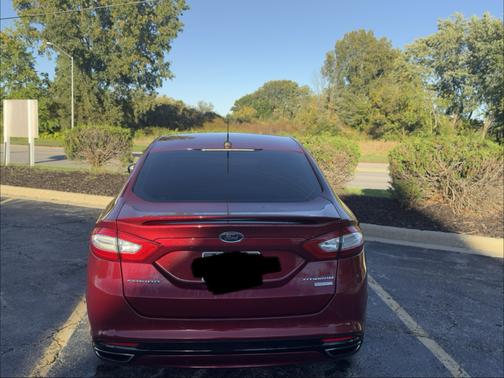Red 2016 Ford Fusion Titanium