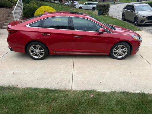 Red 2018 Hyundai SONATA Sport+