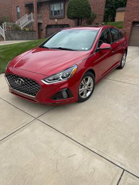 Red 2018 Hyundai SONATA Sport+