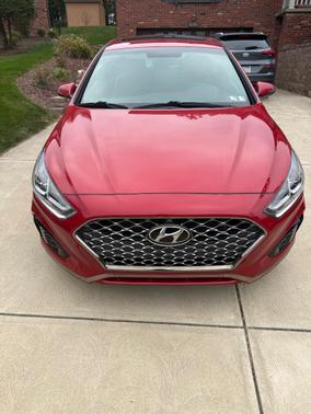 Red 2018 Hyundai SONATA Sport+