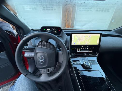 Red 2025 Toyota bZ4X XLE