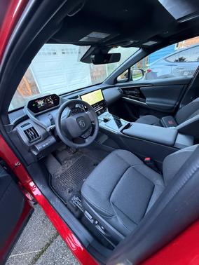 Red 2025 Toyota bZ4X XLE