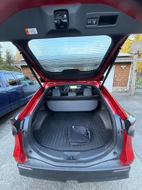 Red 2025 Toyota bZ4X XLE