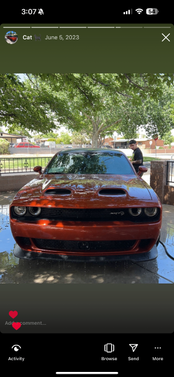 Orange 2023 Dodge Challenger SRT Hellcat Jailbreak