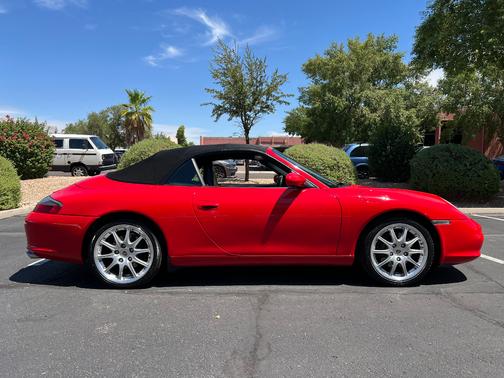 Red 2002 Porsche 911 911 Carrera Cabriolet