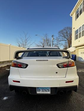 White 2014 Mitsubishi Lancer Evolution GSR