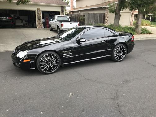 Black 2008 Mercedes-Benz SL-Class SL55 AMG Roadster