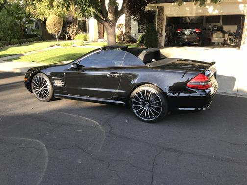 Black 2008 Mercedes-Benz SL-Class SL55 AMG Roadster