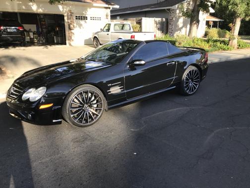 Black 2008 Mercedes-Benz SL-Class SL55 AMG Roadster