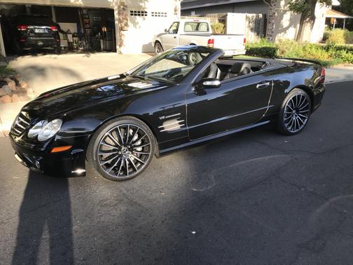 Black 2008 Mercedes-Benz SL-Class SL55 AMG Roadster