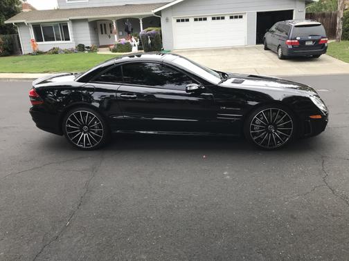 Black 2008 Mercedes-Benz SL-Class SL55 AMG Roadster