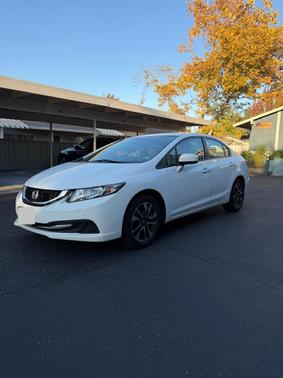 White 2014 Honda Civic EX