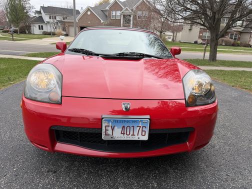 Red 2002 Toyota MR2 Spyder