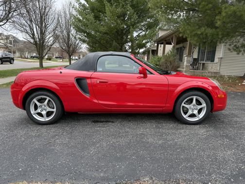 Red 2002 Toyota MR2 Spyder