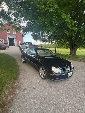 Blue 2004 Mercedes-Benz CLK-Class 500 Cabriolet