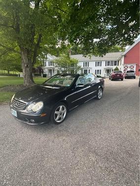Blue 2004 Mercedes-Benz CLK-Class 500 Cabriolet