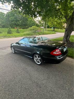 Blue 2004 Mercedes-Benz CLK-Class 500 Cabriolet