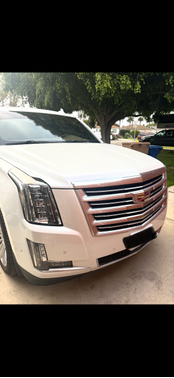 White 2017 Cadillac Escalade ESV Platinum